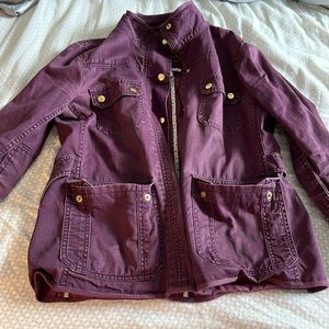Classic purple J crew spring jacket